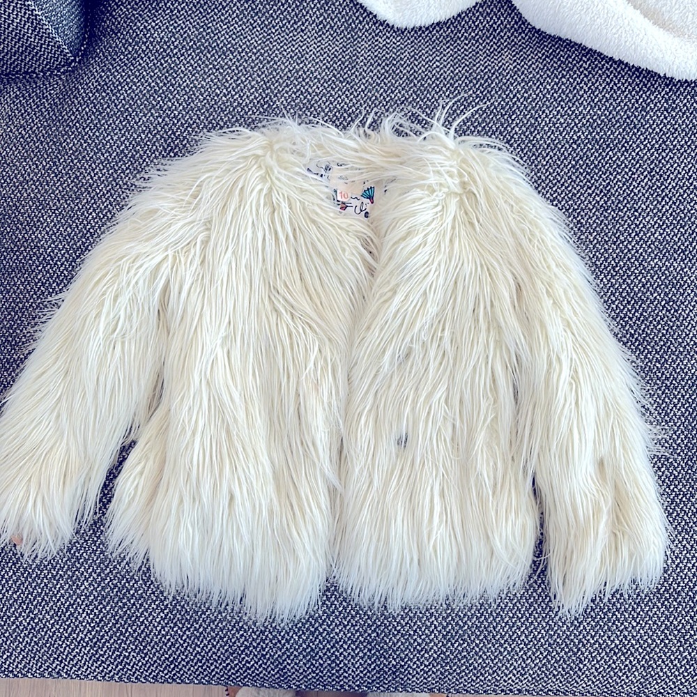 Size 10 Bellerose furry coat